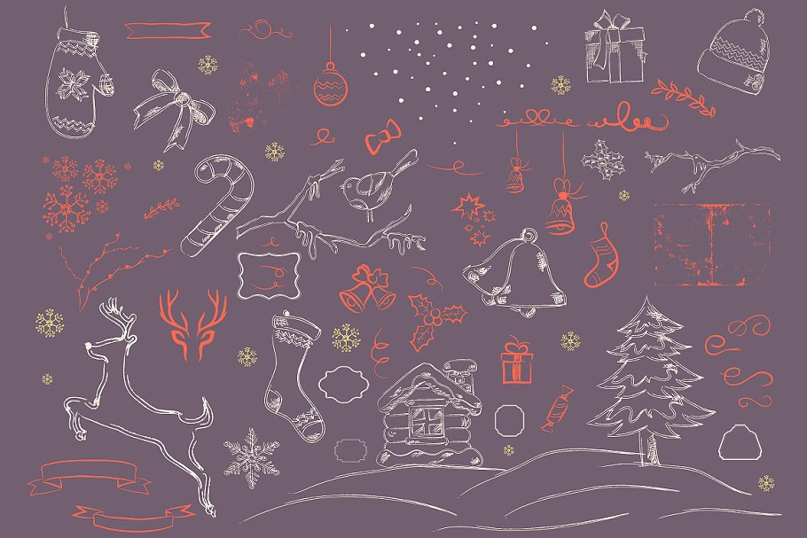 圣诞节日元素工具包 Christmas Elements Toolkit插图2