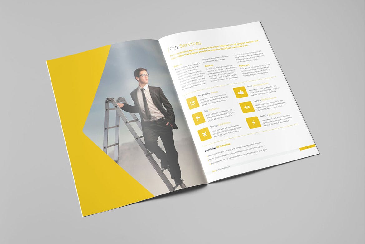 商业手册/企业品牌画册设计模板素材 Colaxs Business Brochure插图(4)