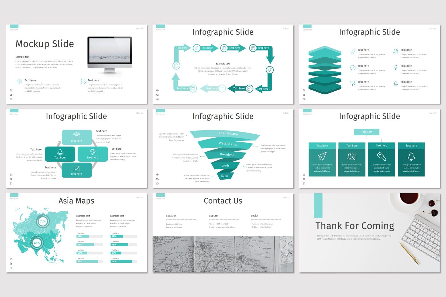 工业设计公司介绍PPT幻灯片模板 Neoro – Powerpoint Template插图(4)