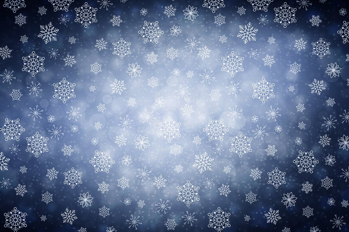 冬季雪花图案高清背景图素材 Winter Snowflakes Backgrounds插图(10)