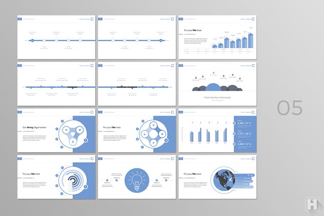 企业项目投标适用PPT幻灯片演示模板 Contact Powerpoint Template插图(4)