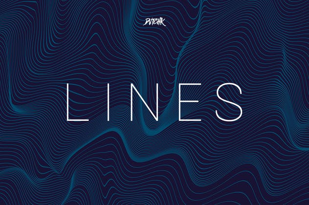 抽象线条波浪背景（第03卷） Lines | Abstract Wavy Backgrounds | Vol. 03插图(3)