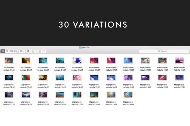 30个科幻抽象星云图像背景素材 Nebula – 30 Abstract Design Pack插图(6)