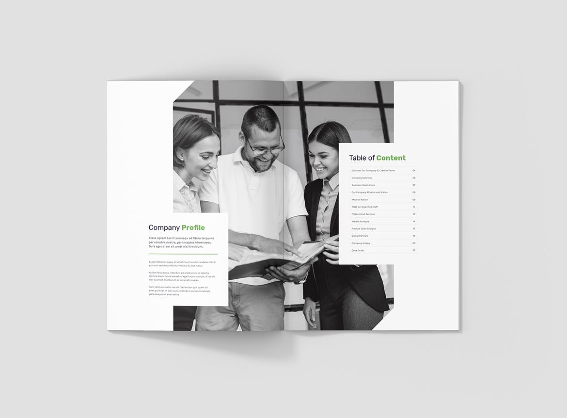 创意多用途竖版设计风格企业公司画册排版设计模板 Creative Multipurpose Company Profile插图2