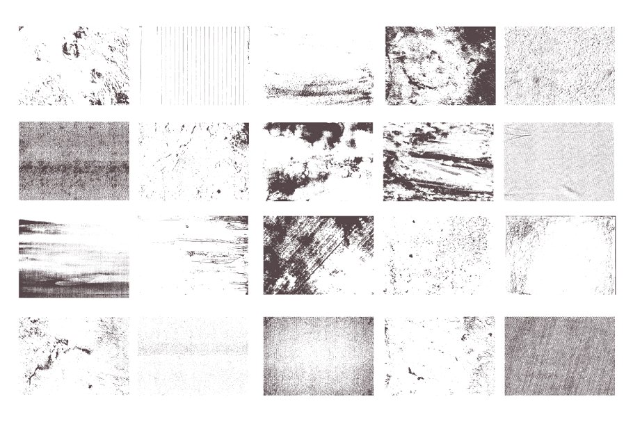 独特做旧污迹矢量纹理 Grunge Vector Textures插图(2)