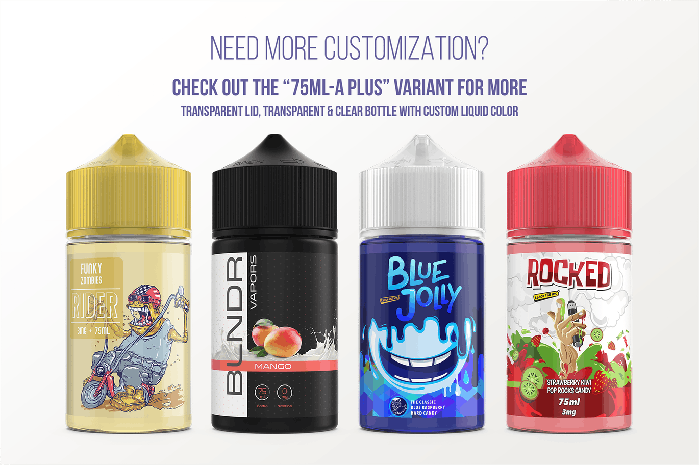 75ml容量装电子烟烟油瓶外观设计样机模板 eLiquid Bottle Mockup v. 75ml-A插图(7)