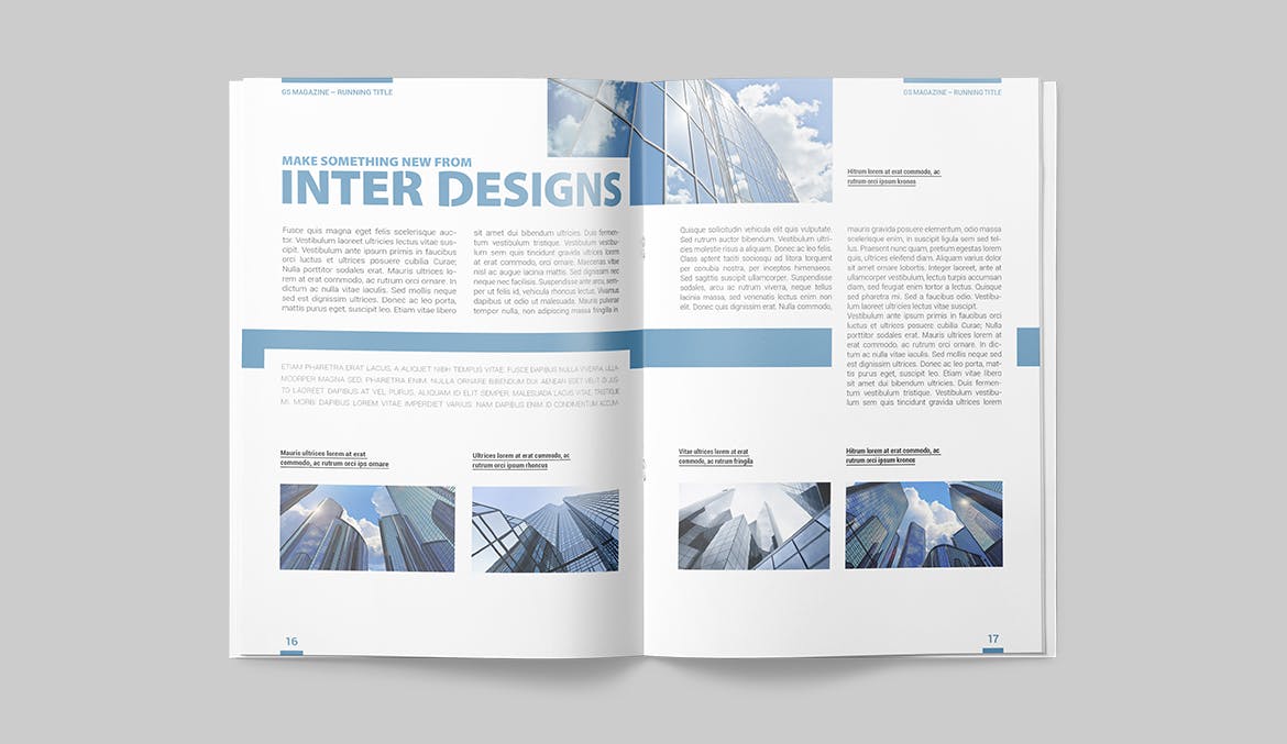 建筑设计主题杂志设计INDD模板 Magazine Template插图7