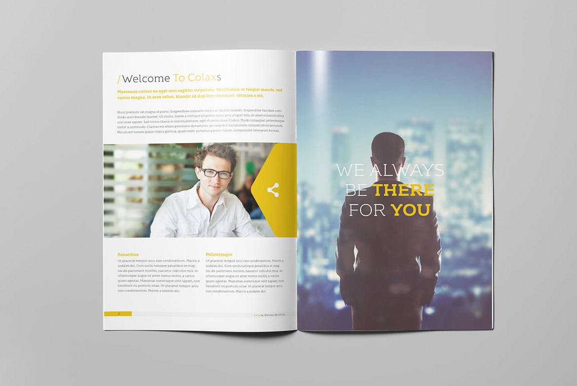 商业手册/企业品牌画册设计模板素材 Colaxs Business Brochure插图1
