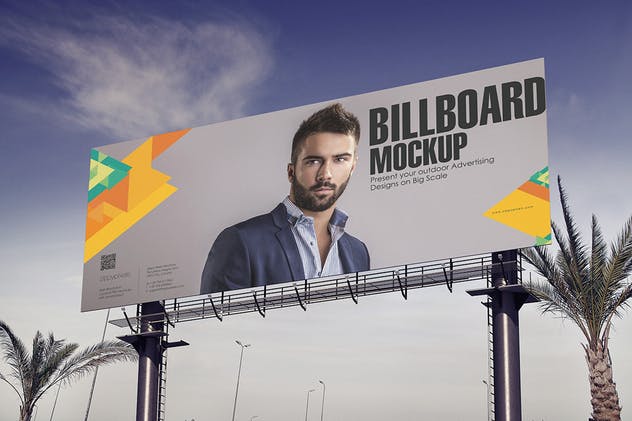 城市户外巨无霸广告牌灯箱广告样机模板 Billboard Mockups插图(2)