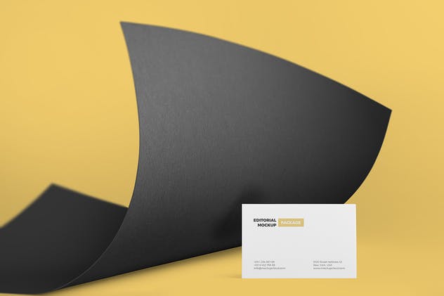 企业名片样机模板v2 Business Cards Mockup Vol. 2插图(1)