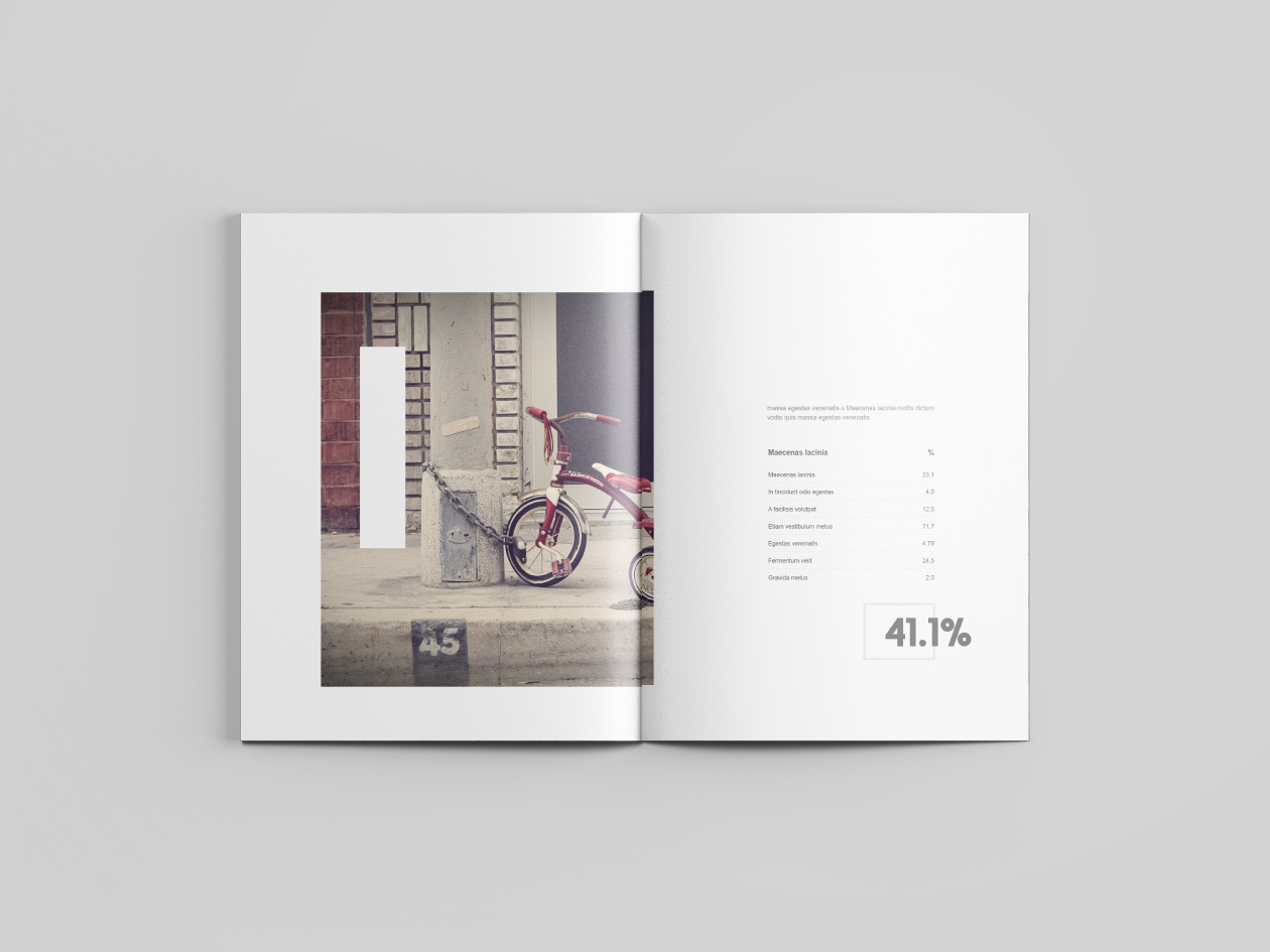 信纸尺寸标准杂志版式设计预览样机 Letter Size Magazine Mockup插图6