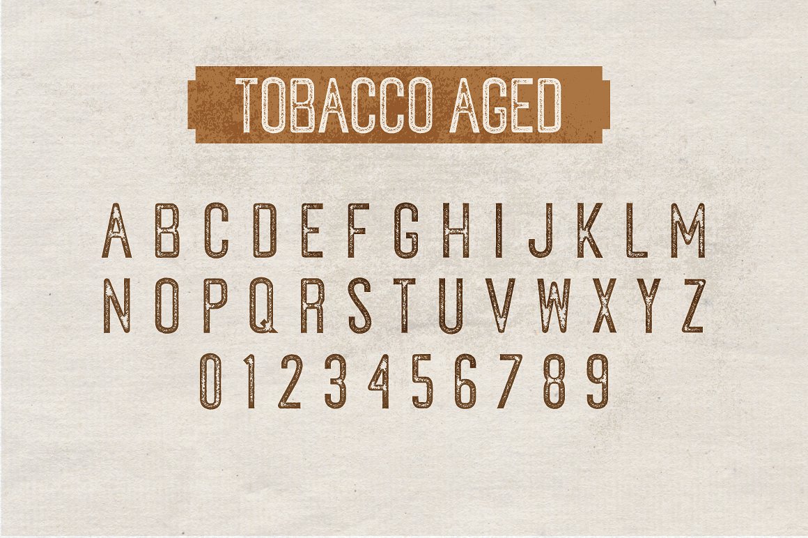 复古风格设计适用的英文无衬线字体 Tobacco Sans Serif Font插图5