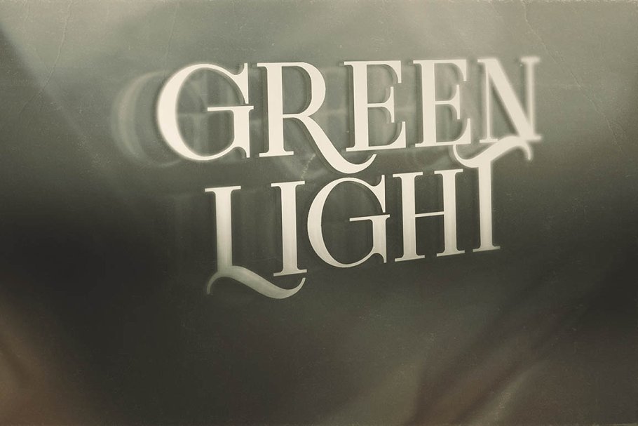 复古风格品牌VI设计英文衬线字体 Green Light – 6 Vintage Style Fonts插图(4)