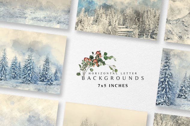 圣诞冬季仙境主题设计师工具包 Winter Wonderland Designer Toolkit插图13