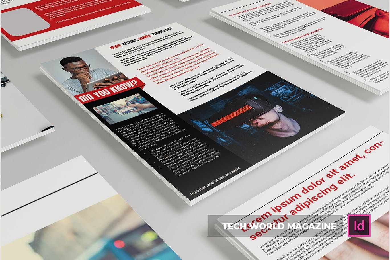 科技世界杂志版式设计模板 Tech World | Magazine Template插图(7)