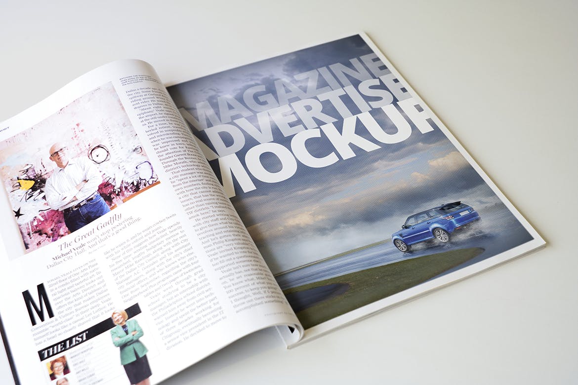 杂志广告设计印刷效果图样机模板v2 Magazine Advert Mockups v2插图5