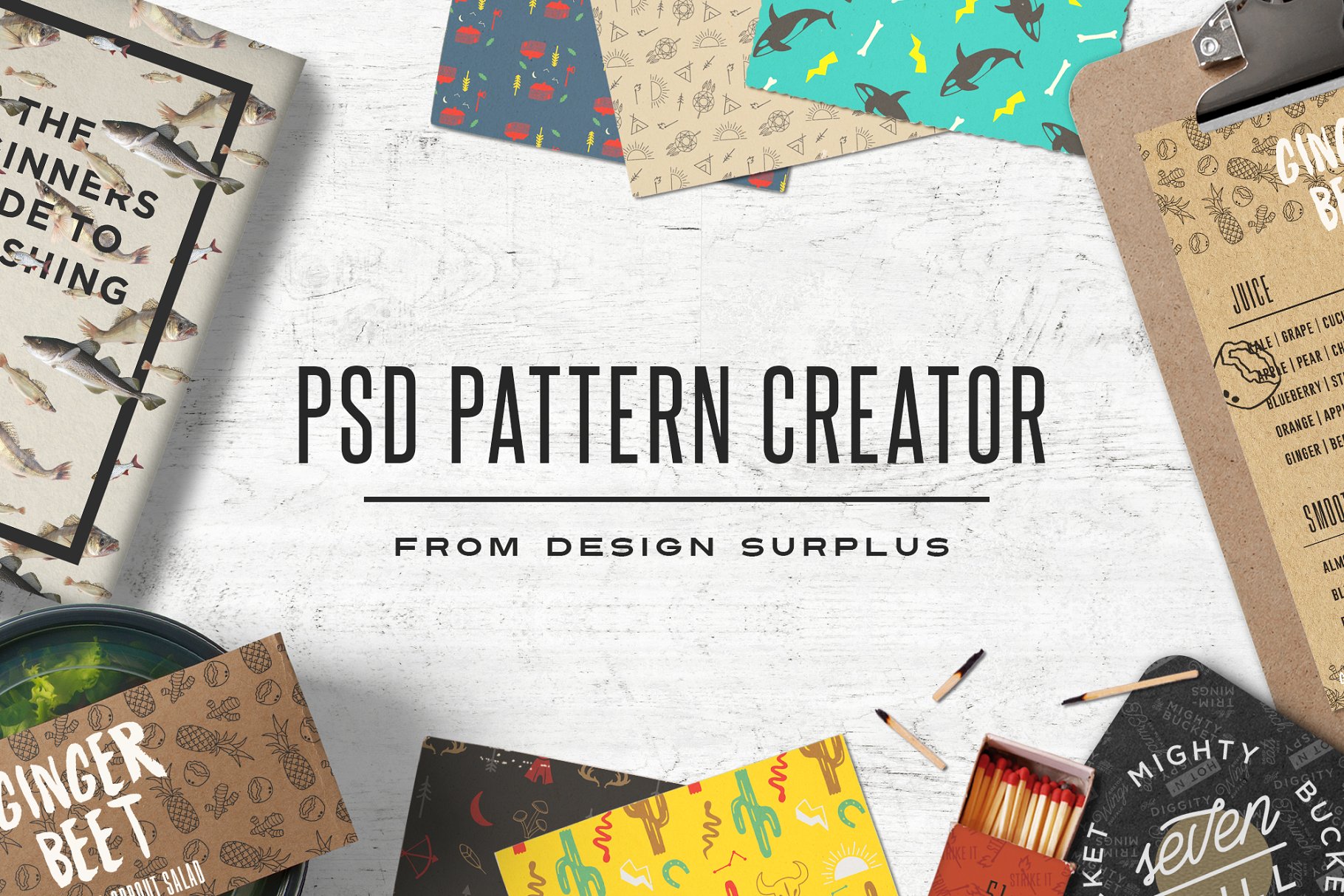 快捷图案纹理背景生成器 PSD Pattern Creator插图