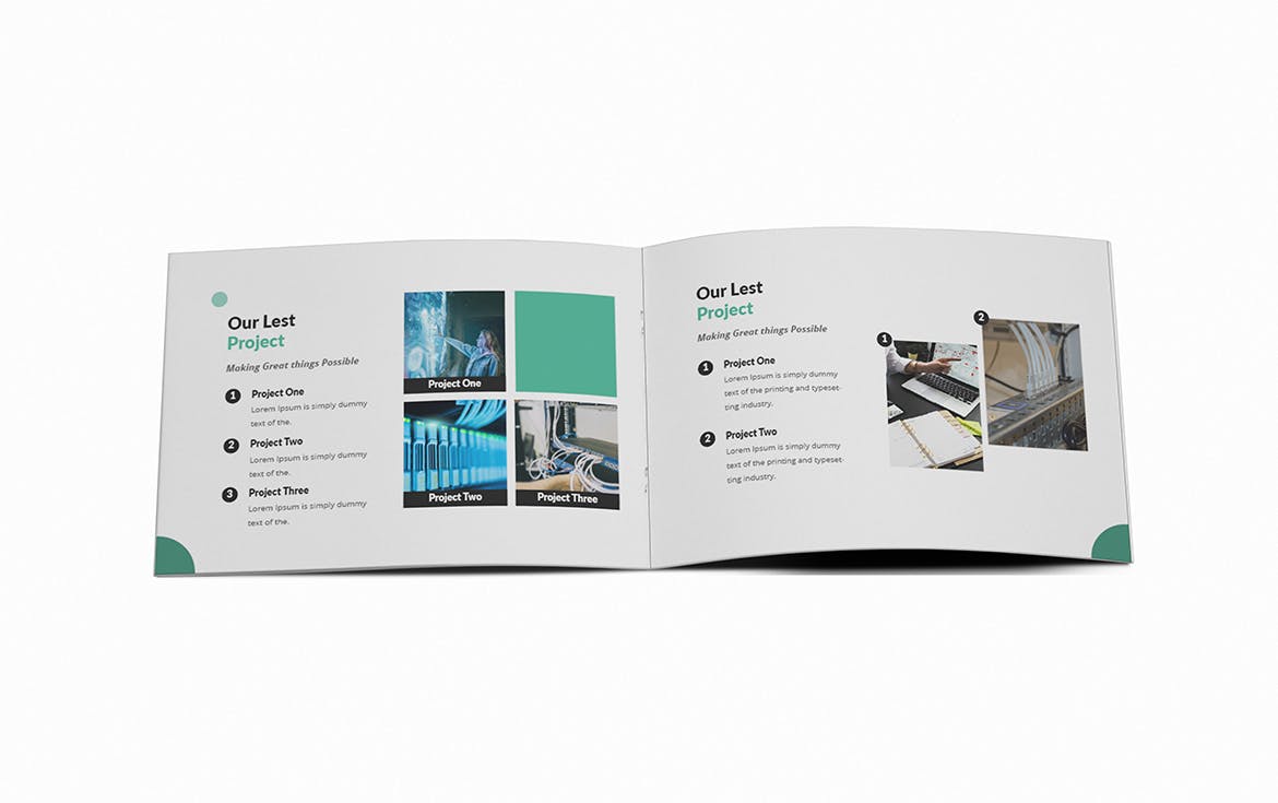 A5尺寸规格横版产品手册公司画册设计模板 ISP A5 Brochure Template插图9
