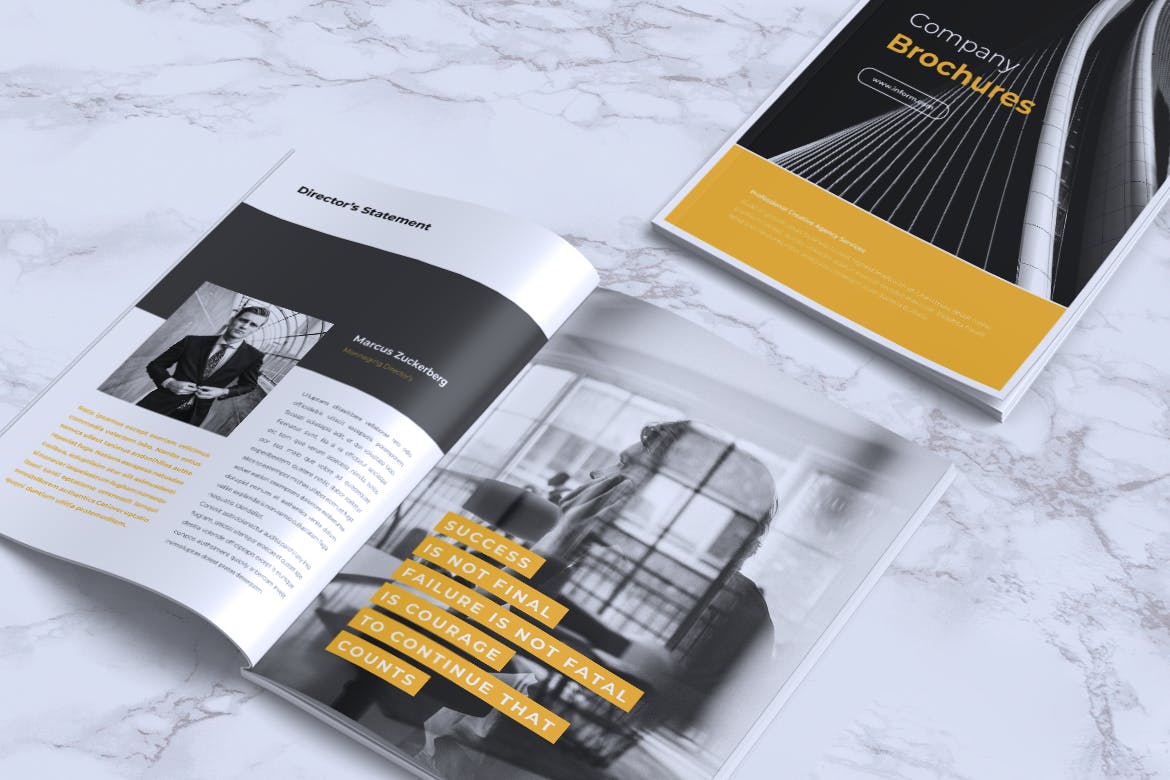 高逼格企业画册/产品服务目录INDD设计模板 INFORM Company Profile Brochure插图12