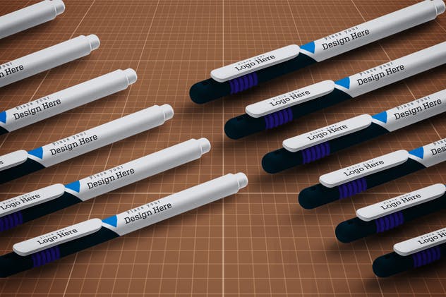 圆珠笔签字笔样机模板v9 Pen Mockup V.9插图(7)