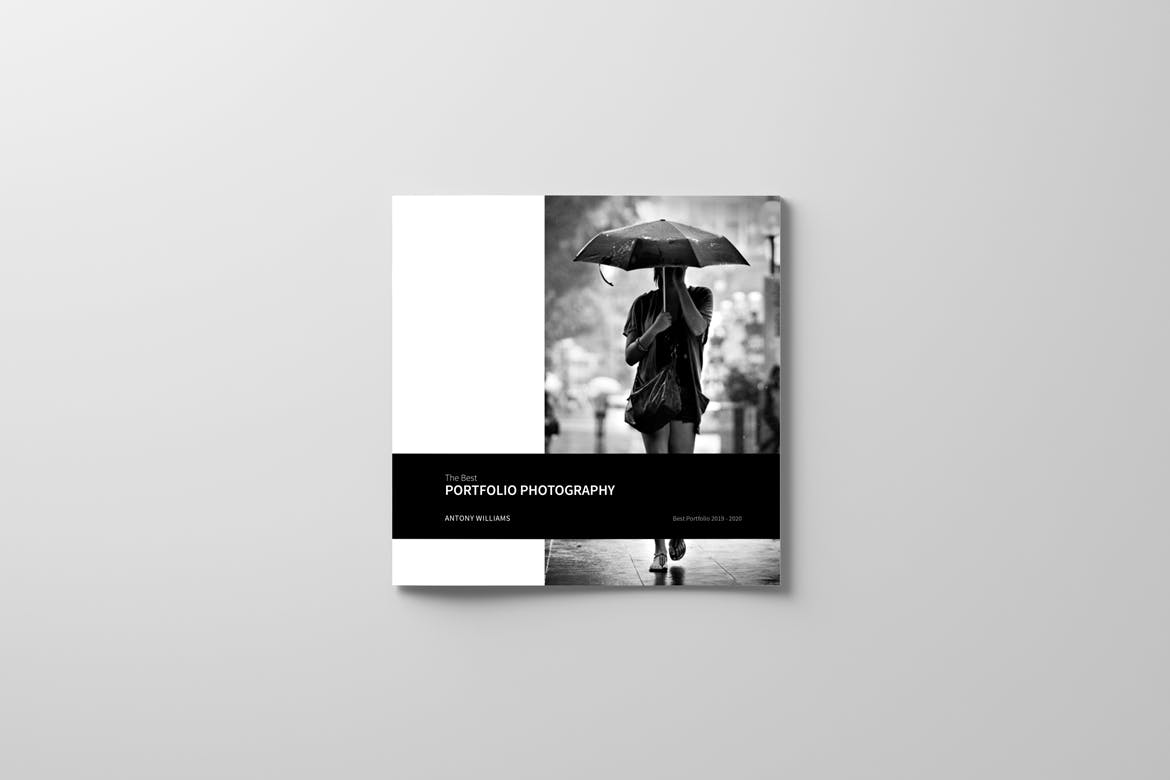 高端冷摄影师画册/产品目录设计模板 PSD – Photo Album Template插图(1)