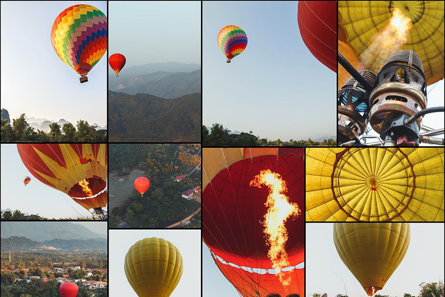 热气球旅行照片素材合集 hot air balloons, travel Photo Pack插图(1)