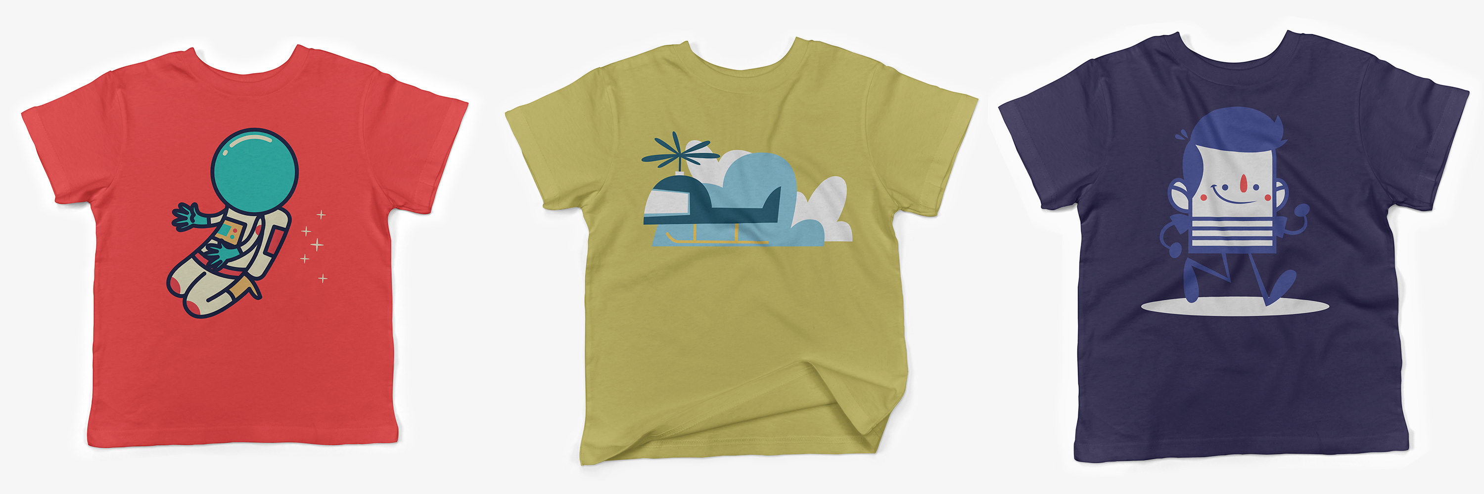 儿童短袖T恤图案印花设计展示样机 Toddler’s Short-Sleeve Mockup Pack插图2