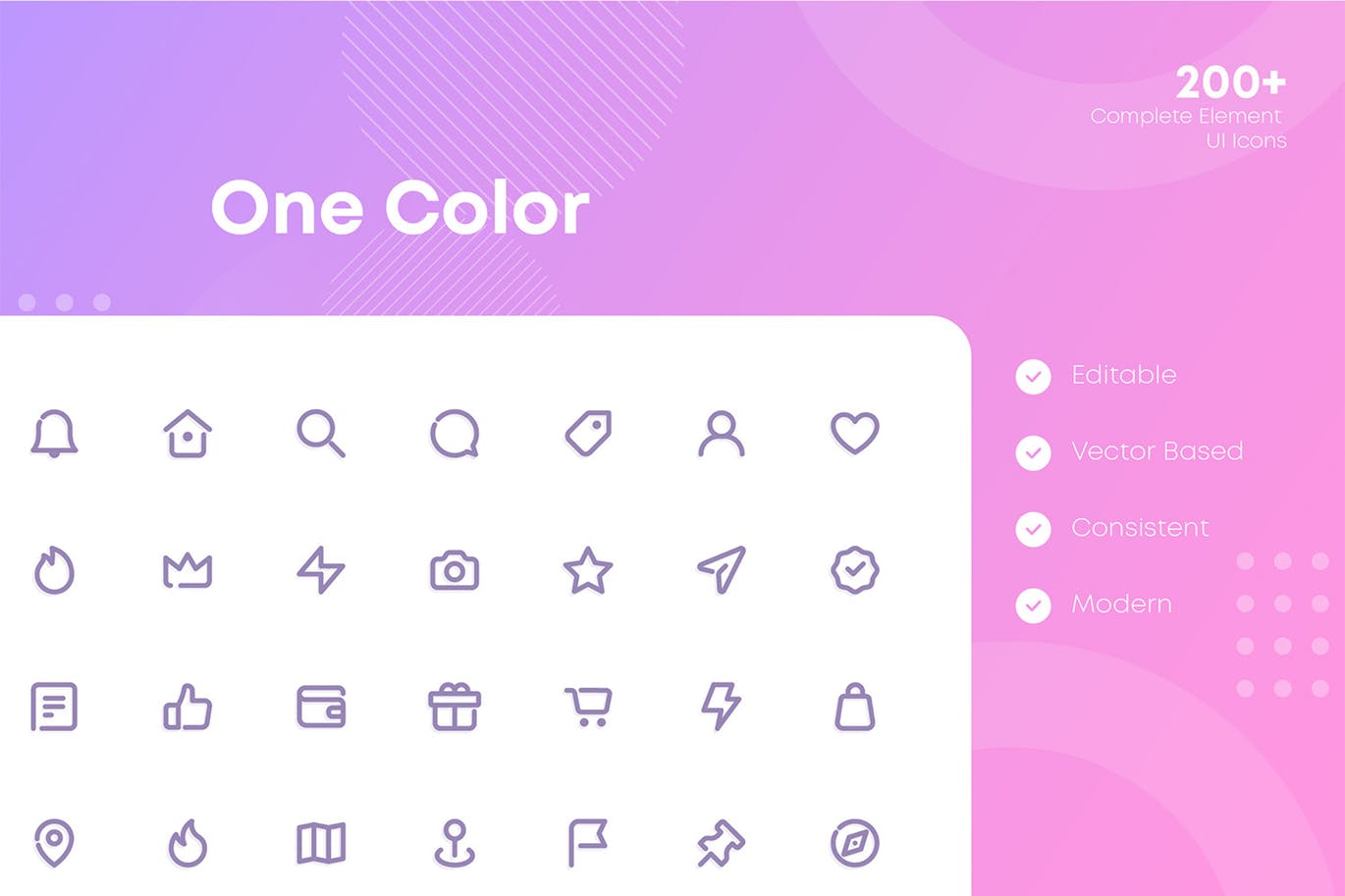 Web&APP用户交互界面UI图标素材包 Complete Web and Mobile UI Icons Pack – UICON2插图(2)