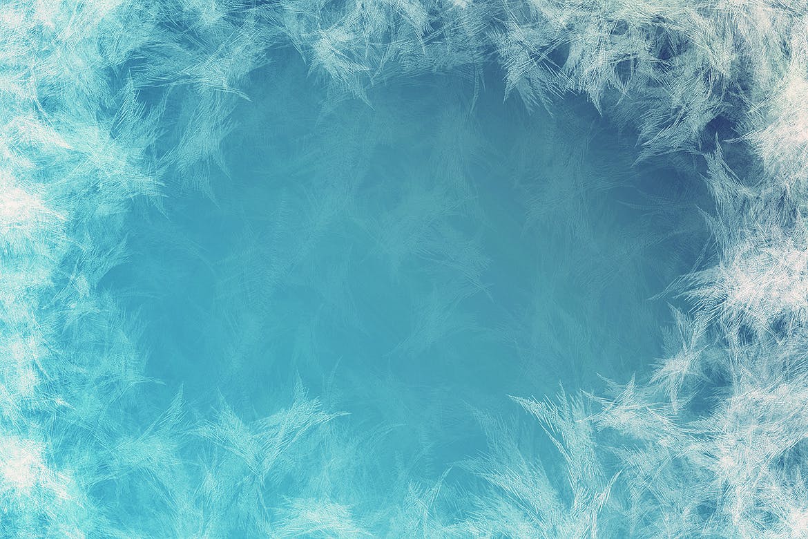 冬季梦幻冰霜装饰框高清背景图素材 Winter Frozen Frame Backgrounds插图(8)