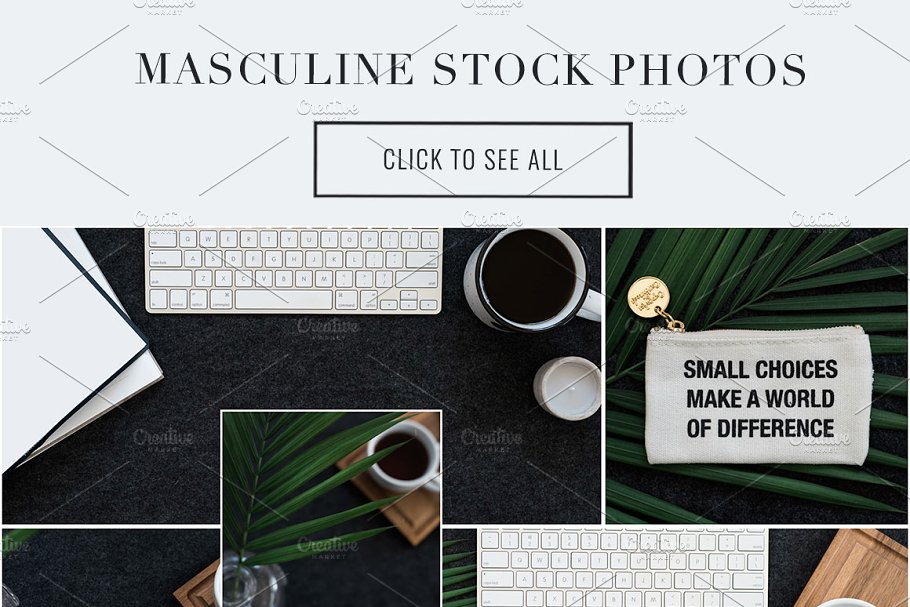 iPad办公场景样机模板 Masculine Stock Photos + iPad Mockup插图(8)