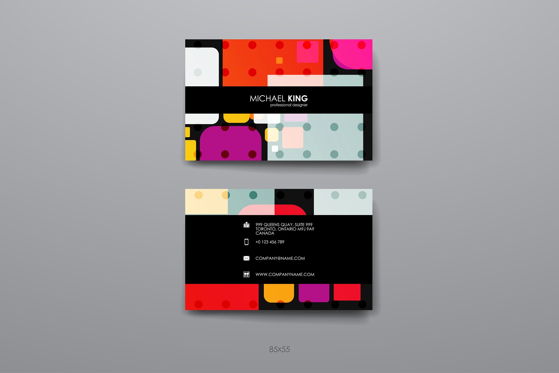 8款企业个人名片抽象设计模板 8 Business Cards插图(22)