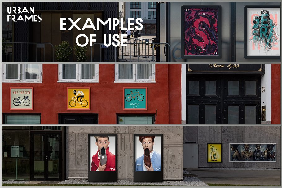 城市海报艺术品广告样机模板合集 Urban Frames插图4
