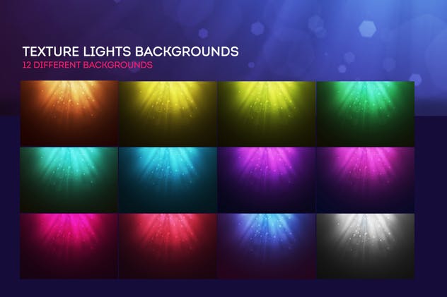 射灯舞台灯光特效背景素材 Texture Lights Backgrounds插图6