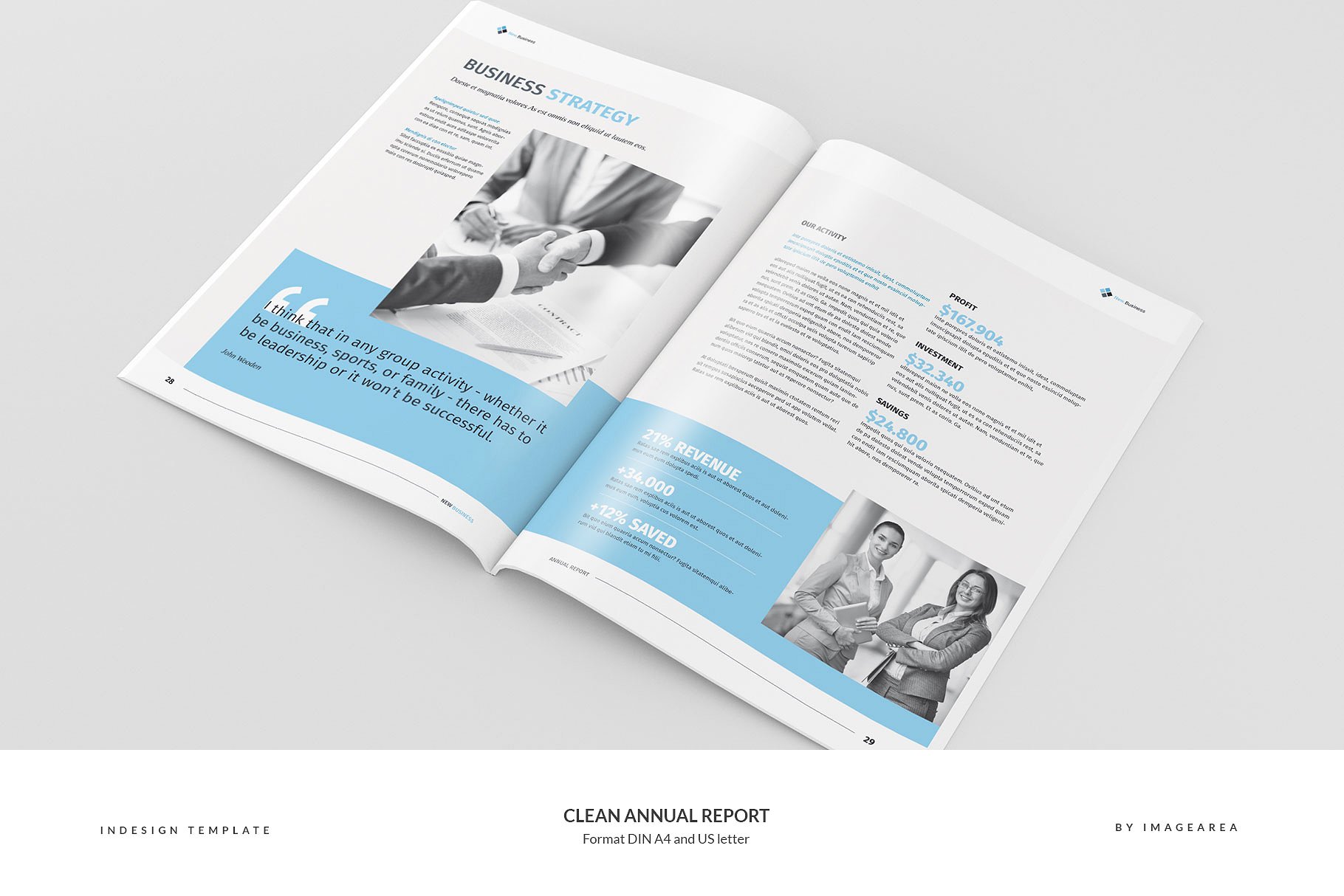 简洁专业的年报模板 Clean Annual Report插图(14)
