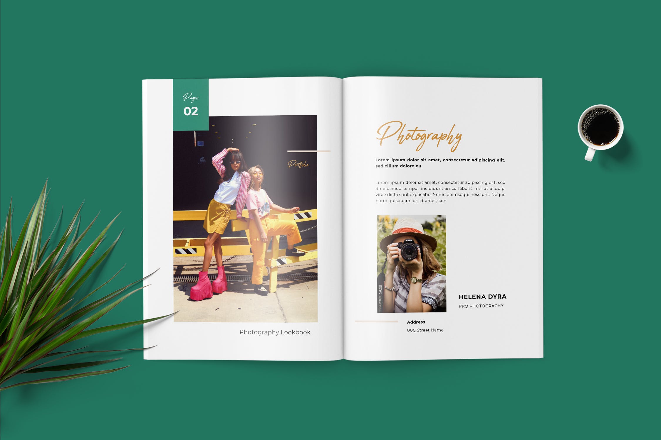 时尚服饰品牌公司新品上市产品手册设计模板 Fashion Lookbook Portfolio插图(2)