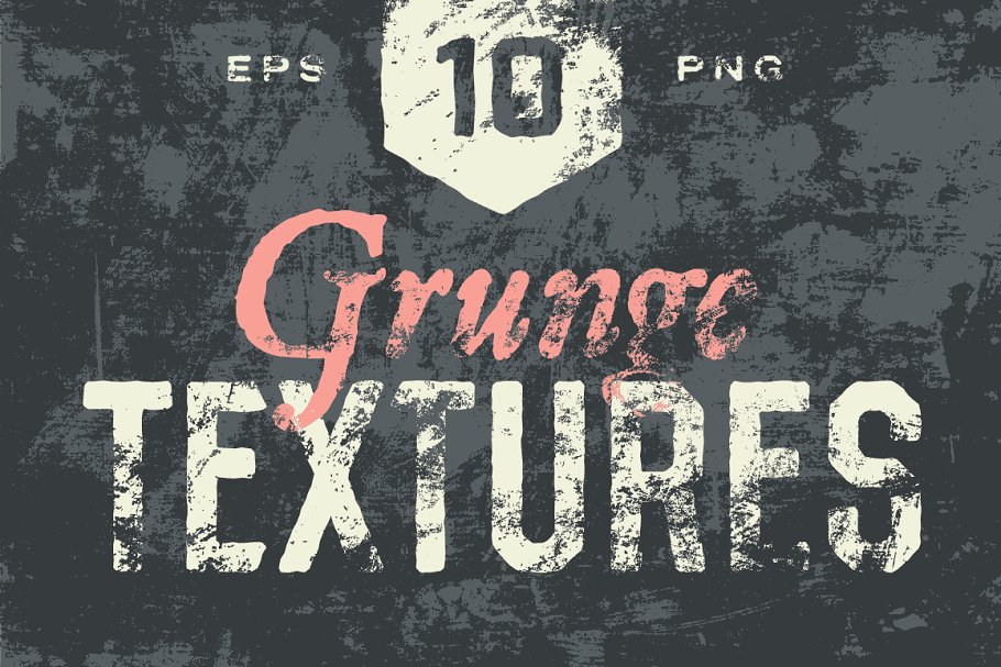 粗犷斑迹划痕做旧纹理 Grunge Textures插图