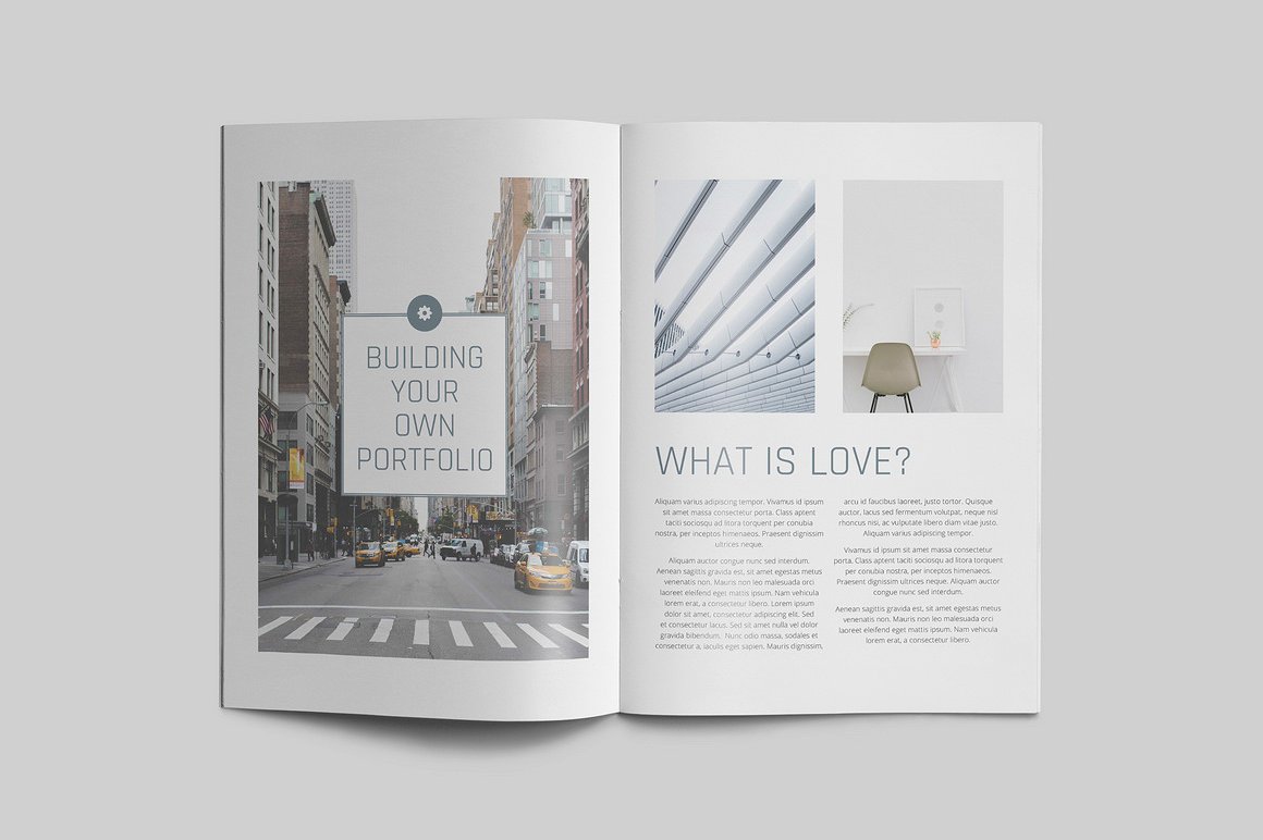 100页漂亮极简的商业化杂志模板下载[indd]插图27