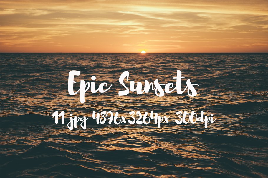 海边落日余晖照片素材背景 Epic Sunsets photo pack插图(3)