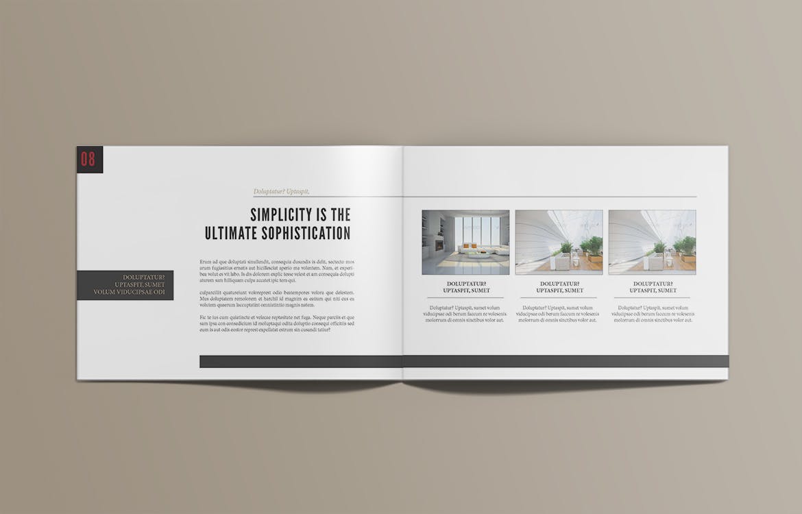 时尚家具产品设计目录画册设计模板 Furniture Brochure插图(7)