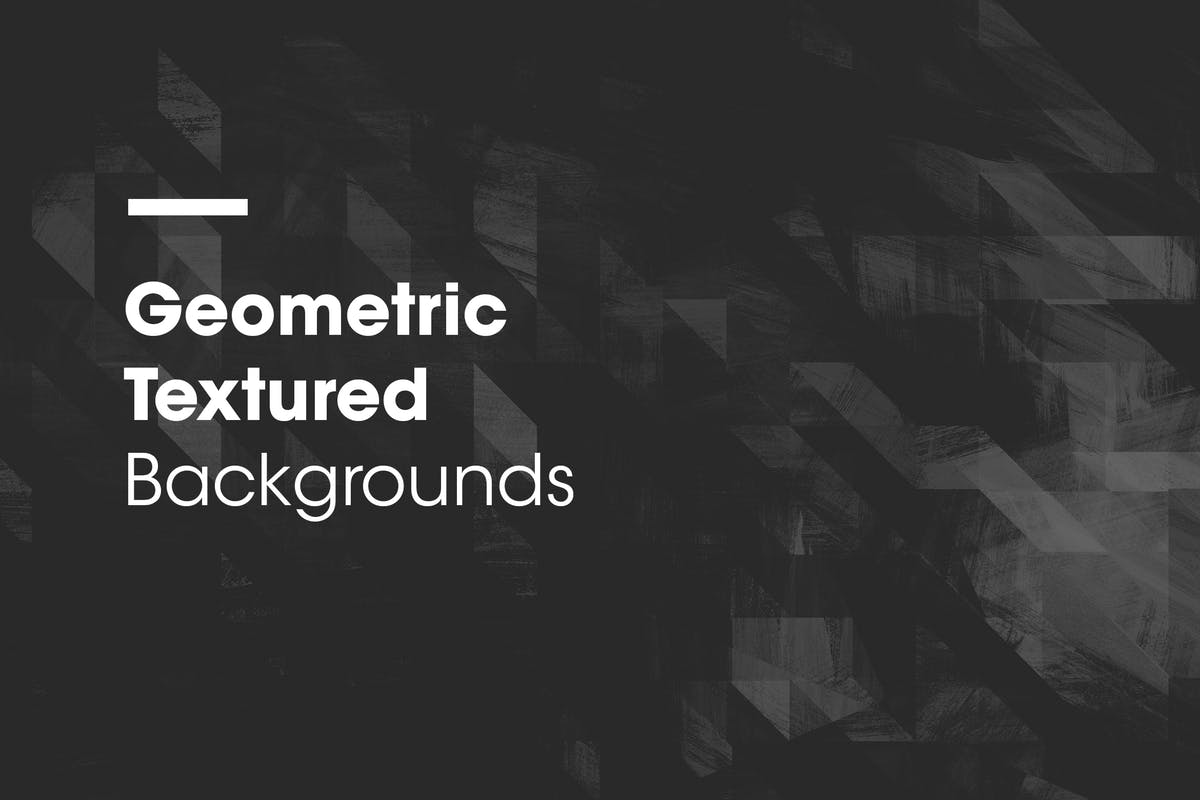 抽象几何黑色纹理背景 Geometric Textured Backgrounds插图