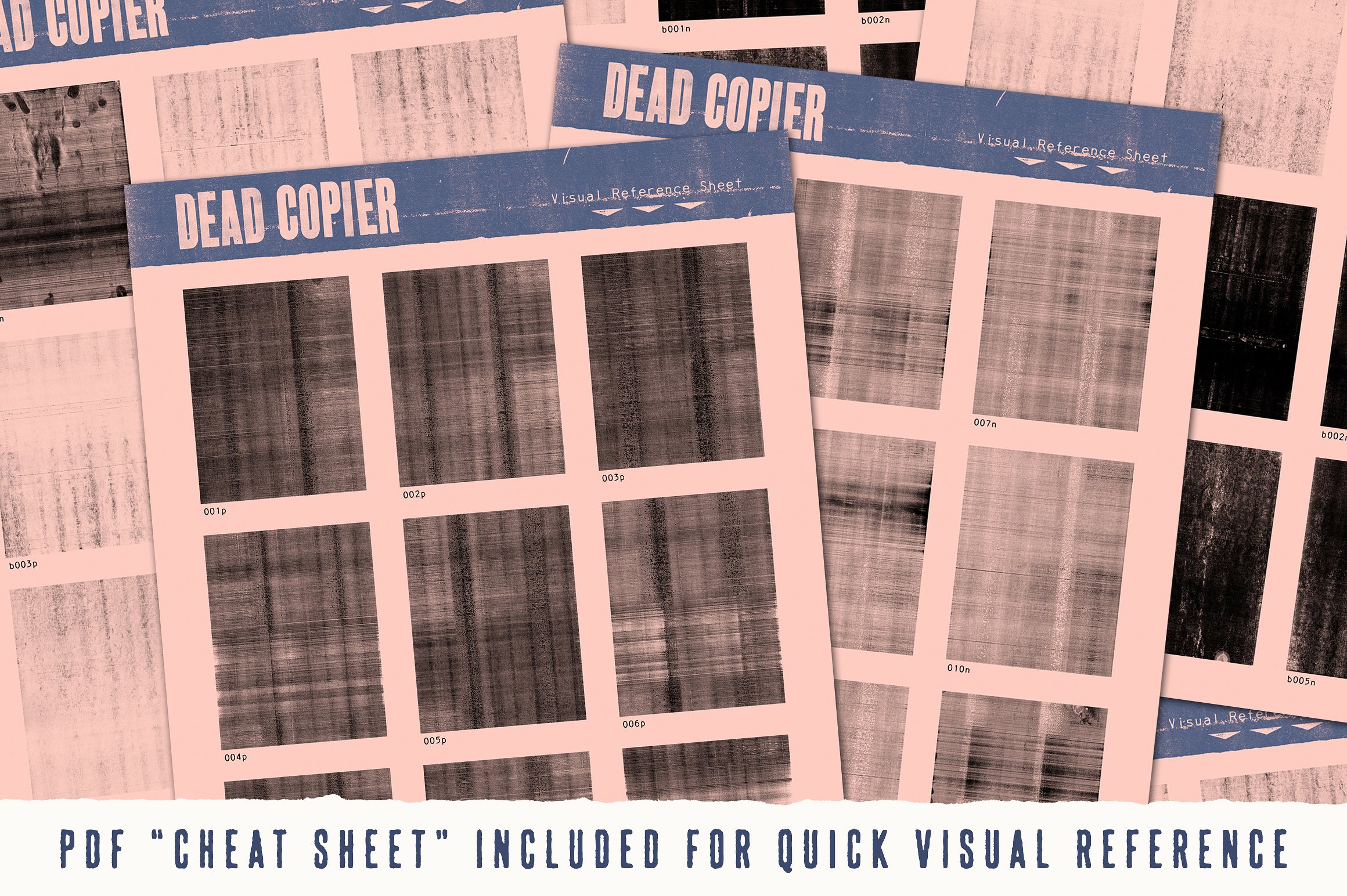 复印机影印纹理素材包 Dead Copier Photocopy Texture Pack插图(1)