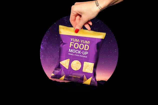 零食食品包装小袋子样机模板 Food Bag Mock-Ups插图(3)