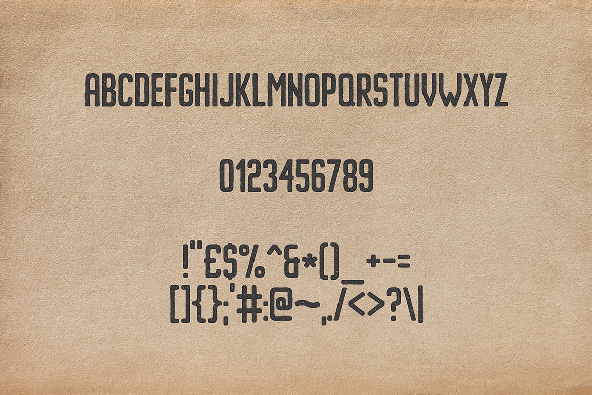 凸版印刷复古风格无衬线英文字体 Imprimo Letterpress Font插图(2)