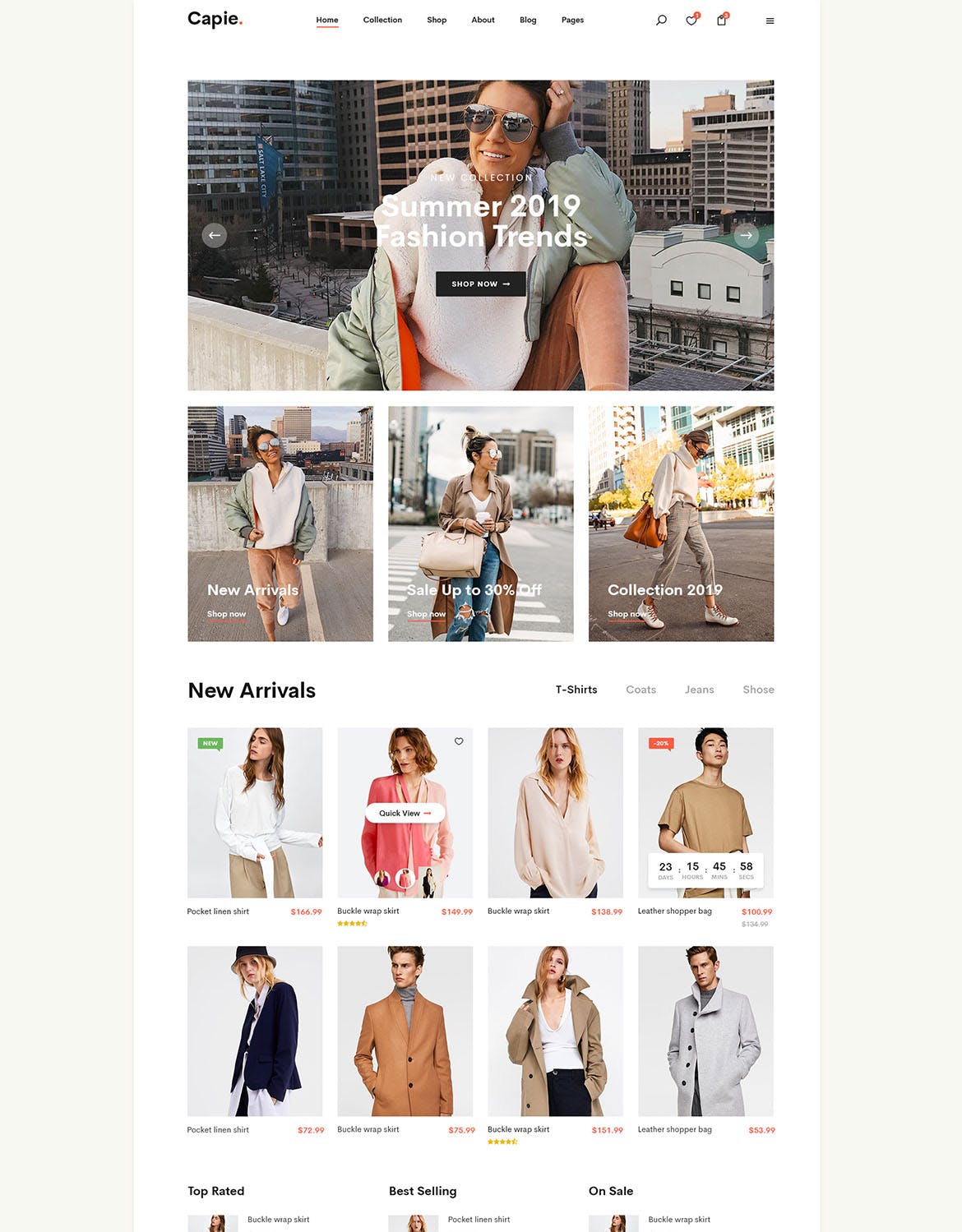 简约时尚设计风格电商网站设计PSD模板 Capie | Minimalist eCommerce PSD Template插图(11)
