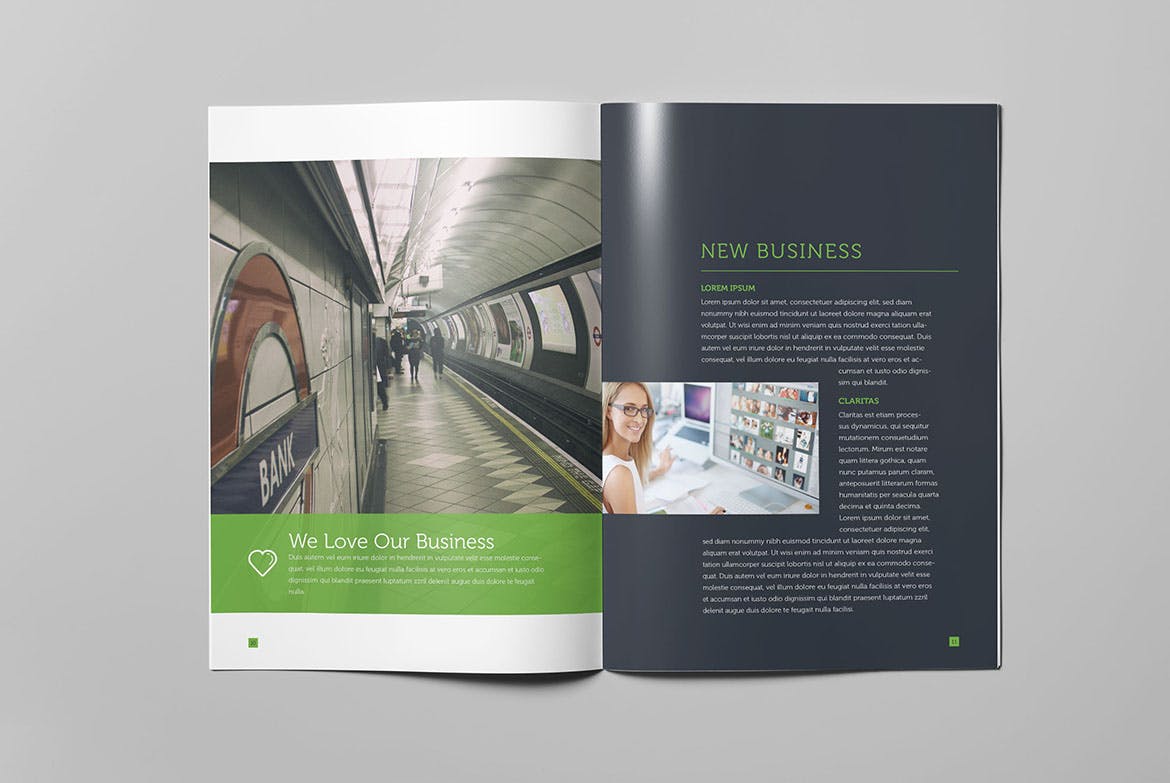 公司宣传册/企业画册设计INDD模板 Corporate Business Brochure插图6
