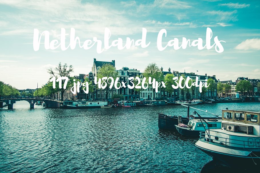荷兰运河景色照片素材 Netherlands canals photo pack插图(16)