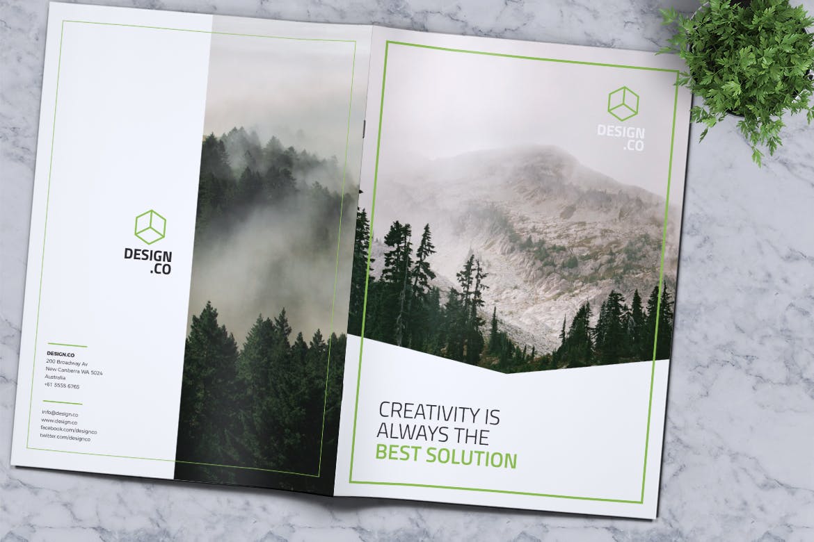 创意企业宣传册/画册设计模板v13 Creative Brochure Template Vol. 13插图(7)