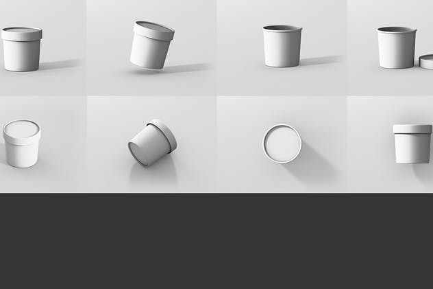 茶叶/咖啡小规格纸筒包装设计样机模板 Paper Box Mockup Round – Small Size插图(10)