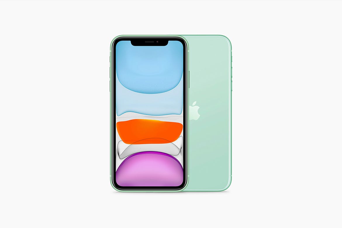 2019年新款iPhone 11苹果手机样机模板[6种配色] iPhone 11 Mockup插图(3)