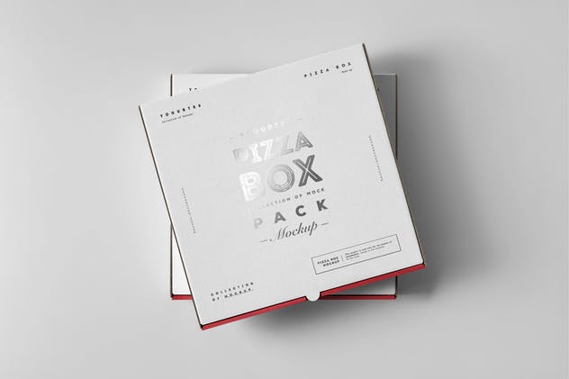 披萨包装盒样机模板 30 Pizza Box Mock-up插图(7)